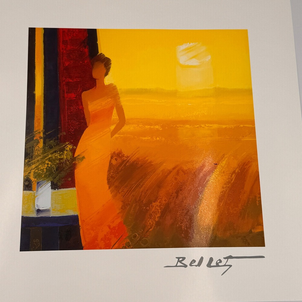 Emile Bellet Dans la Maturite des Bles 2021 Lithograph Park West COA Framed Art